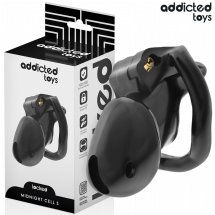 Addicted Toys Locked Midnight Cell S – system kontroli, 4 pierścienie, rozmiar S