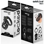 Addicted Toys Locked – stalowy system blokujący 8,3 cm, rozmiar M, srebrny