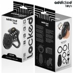 Addicted Toys Locked system zabezpieczający z łańcuchem 10,5 cm – 4 pierścienie, klips
