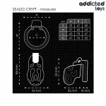 Addicted Toys Locked – system zabezpieczający 8 cm, 4 rozmiary pierścieni, blokada z kluczem