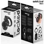 Addicted Toys Locked – system zabezpieczający 8 cm, 4 rozmiary pierścieni, blokada z kluczem