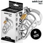 Addicted Toys Silver Lock Metal System Blokujący Rozmiar M – satynowy, anatomiczny
