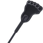 Darkness Szpicruta Dwustronna Czarna z PVC i skóry ekologicznej, ergonomiczna rękojeść