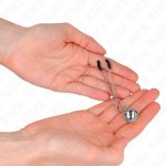KINK Zaciski precyzyjne srebrne 7 cm – regulowane, metalowe, anatomiczne