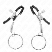 KINK Zakładka O-Ring stalowy zacisk na sutki 6 cm – regulowany, okrągły pierścień