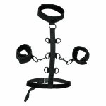 CalExotics Boundless Collar – system z kołnierzem i mankietami, regulowany, wegańska skóra