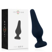 Intense Pipo S czarny korek silikonowy 9,8cm model anatomiczny medyczny