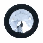 Intense Shelki S wtyczka anatomiczna silikonowa czarna 2,8x7,2cm podstawa romb