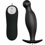 Pretty Love Plug wibracyjny 12 trybów czarny silikonowy z pilotem bezprzewodowym