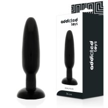 Addicted Toys korek anatomiczny 14cm elastyczny TPR hipoalergiczny czarny