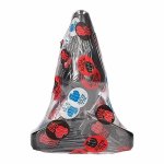 All Black Wtyczka anatomiczna 16 cm stożkowa, PVC, czarna, hipoalergiczna