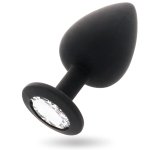 Intense Shelki L czarny korek anatomiczny silikonowy 9,2cm podstawa romb