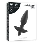 Addicted Toys Masażer Prostaty Wibrujący Czarny 8x14cm Silikon, wielopoziomowy