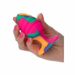 CalExotics Cheeky Medium Tie Dye silikonowa zatyczka anatomiczna z przyssawką 9cm, tie-dye