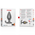 Oninder Rio Plug wibracyjny czarny - aplikacja sterująca, IPX7, silikon medyczny