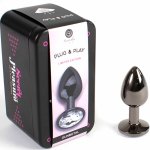 Secretplay Metalowy Korek Anatomiczny Mały 7 cm, brązowy, dekoracyjny kryształ
