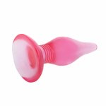 Baile Korek Analny Soft Touch Liliowy 14,2 cm, elastyczny z przyssawką, miękki materiał