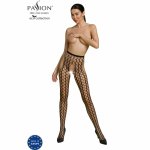 Passion Eco Collection Bodystocking S007 czarny, ekologiczny materiał, uniwersalny rozmiar