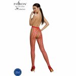 Passion Eco Collection Bodystocking Eco S007 czerwony, ekologiczny, uniwersalny rozmiar