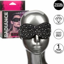 CalExotics Radiance maska zaciemniająca na oczy, czarna, stras, pluszowa wyściółka