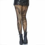 Leg Avenue pończochy kabaretki czarne z wzorem wężowym, siateczka, One Size