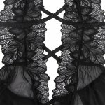 Subblime Mis Halter czarny koronkowy teddy L/XL z tiulową spódniczką