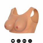 Hidden Desire Alter Ego Top silikonowy z modelowanymi piersiami E-Cup Flesh, elastyczny system