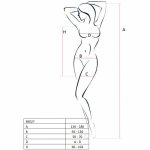 Passion BS027 czarna sukienka kabaretka bodystocking, elastyczny materiał, one size