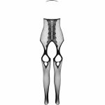 PASSION Eco Collection Bodystocking BS013 czarny, ekologiczny materiał z recyklingu, uniwersalny