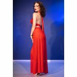 Chilirose CR 4857 Komplet top i spodnie czerwony S – wiązany top, szerokie spodnie, stringi