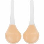 Bye Bra Sculpting silikonowe podnośniki biustu Cup C, przezroczysty pasek, samoprzylepne miseczki
