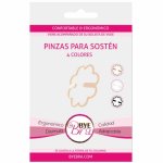 Bye Bra zaciski do biustonosza, 3 kolory, ergonomiczne klipsy, torba podróżna w zestawie