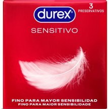 Durex Sensitive Soft 3 szt. cienkie prezerwatywy anatomiczne, nawilżane, 56 mm