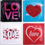 Pasante Love 144 szt. prezerwatywy lateksowe, gładkie, 54 mm, motywy graficzne