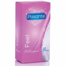 Pasante Sensitive Feel 12 sztuk ultracienkie prezerwatywy, anatomiczne, gładkie