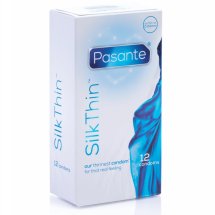 Pasante Silk Thin 12 szt. ultracienkie prezerwatywy lateksowe, gładka powierzchnia, naturalny kolor