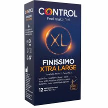 Control Finissimo XL 12 szt. ultracienkie prezerwatywy XL, lateksowe, 57 mm