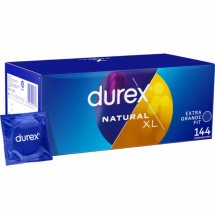 Durex Natural XL 144 szt. prezerwatywy powiększone, lateksowe, 56 mm