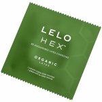 LELO HEX Organic 12 szt. prezerwatywy ekologiczne, struktura HEX, organiczny lateks