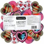 Pasante Heart Red 144 szt. prezerwatywy lateksowe czerwone, kształt serca