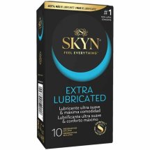 SKYN Extra Nawilżane 10 sztuk prezerwatywy bez lateksu, ultra gładka powierzchnia