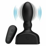 Mr Play czarny model nadmuchiwany z pilotem – 12 trybów wibracji, ładowanie USB, wodoodporny