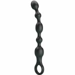 Pretty Love Van – kulki silikonowe, 10 trybów wibracji, ładowanie USB, czarne, ergonomiczny uchwyt