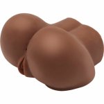 ACT Big Ass – anatomiczny model intymny z wibracją, brązowy TPR, dwa kanały 21x22,5x13 cm
