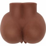 ACT Big Ass – anatomiczny model intymny z wibracją, brązowy TPR, dwa kanały 21x22,5x13 cm