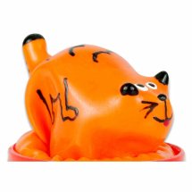 Condomerie Cat Model 1 – ręcznie malowana prezerwatywa dekoracyjna z motywem kota