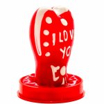 Condomerie Serce Model 1 – Ręcznie Malowana Prezerwatywa Artystyczna, Lateksowa, Prezent