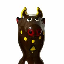 Condomerie Bull Black Model 2 – Prezerwatywa Artystyczna Ręcznie Malowana, Dekoracyjna