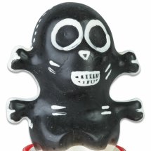 Condomerie Czaszka Czarna – Artystyczna prezerwatywa ręcznie malowana, kolekcjonerska, lateks