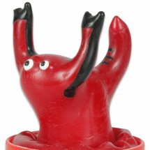 Condomerie Czerwony Skorpion – Artystyczna prezerwatywa ręcznie malowana, kolekcjonerska, lateksowa